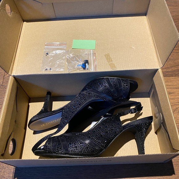 NEW Sparkly Slingback Heels - size 9 - Picture 9 of 11